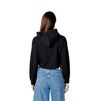 Calvin Klein Jeans – Schwarzes Viskose-Langarmshirt