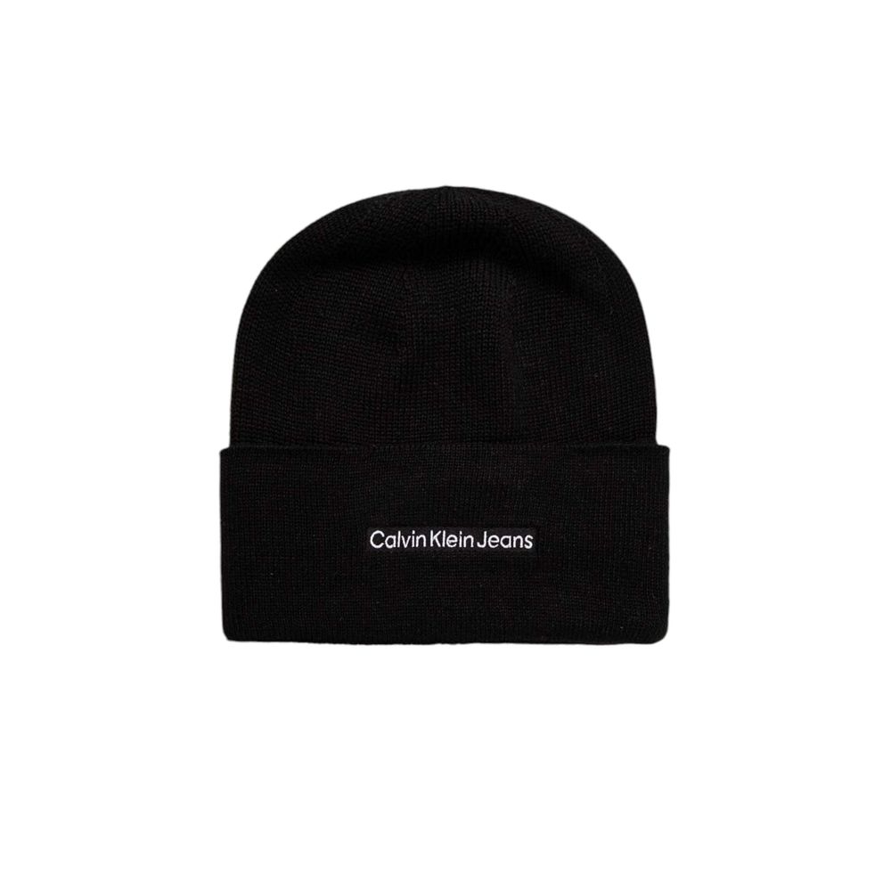 Calvin Klein Jeans – Baseballmütze aus schwarzer Baumwolle