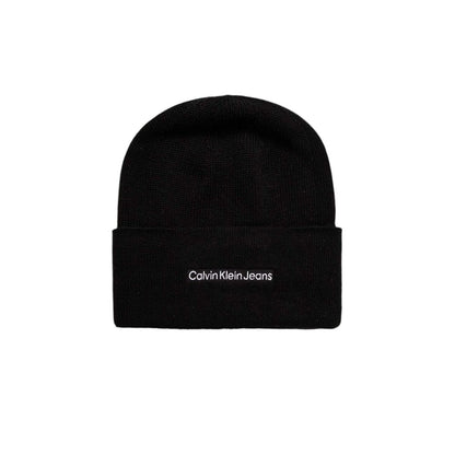 Calvin Klein Jeans – Baseballmütze aus schwarzer Baumwolle
