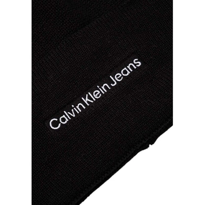 Calvin Klein Jeans – Baseballmütze aus schwarzer Baumwolle