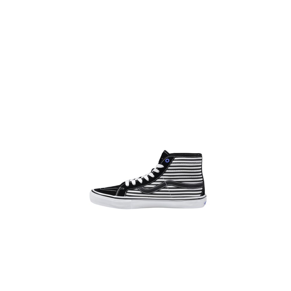 Vans – Schwarz-weiße Ledersneaker