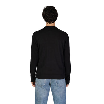 Calvin Klein Jeans – Schwarzer Baumwollpullover