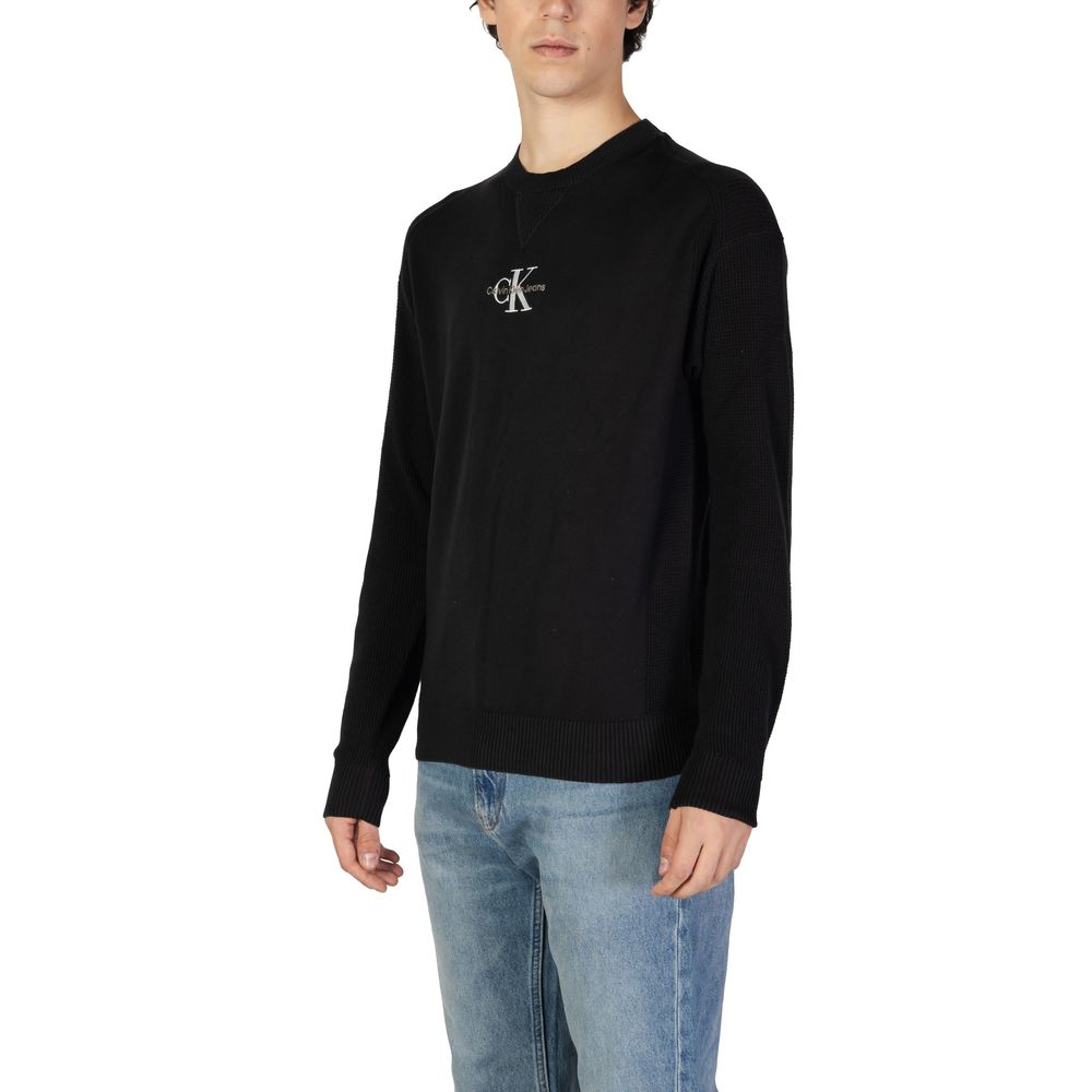 Calvin Klein Jeans – Schwarzer Baumwollpullover