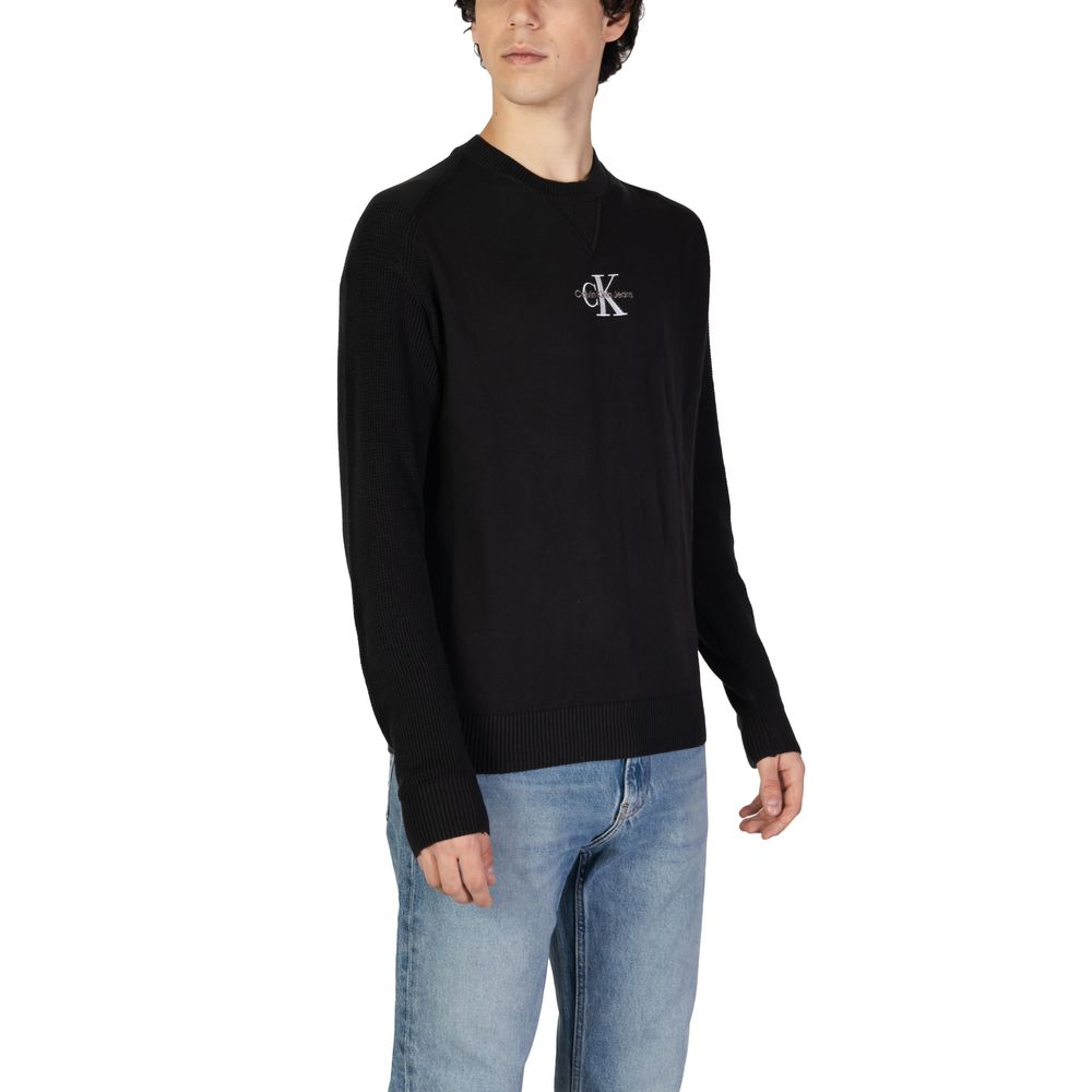 Calvin Klein Jeans – Schwarzer Baumwollpullover