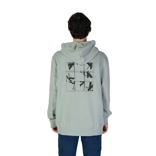 Calvin Klein Jeans – Grüner Kapuzenpullover aus Baumwolle