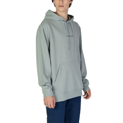 Calvin Klein Jeans – Grüner Kapuzenpullover aus Baumwolle