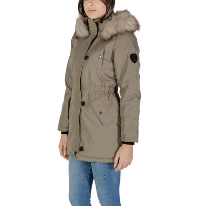 Only Green Polyester Parka