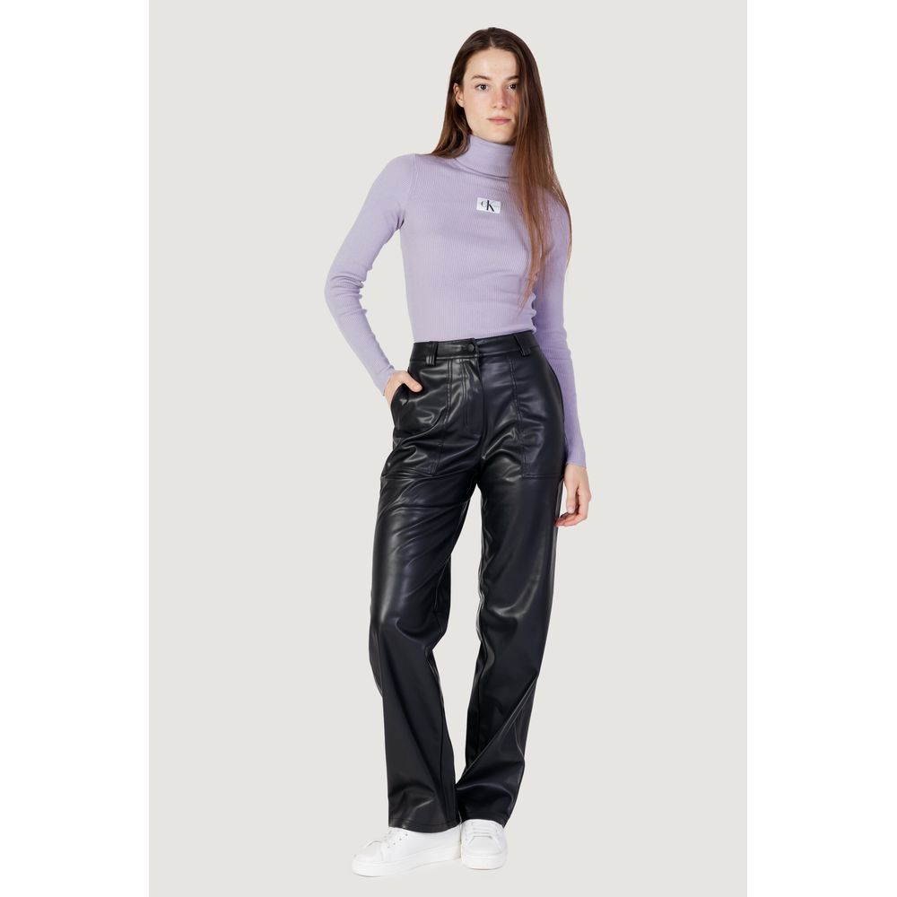 Calvin Klein Jeans – Schwarze Hose aus recyceltem Polyester
