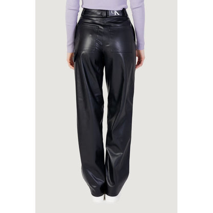 Calvin Klein Jeans – Schwarze Hose aus recyceltem Polyester