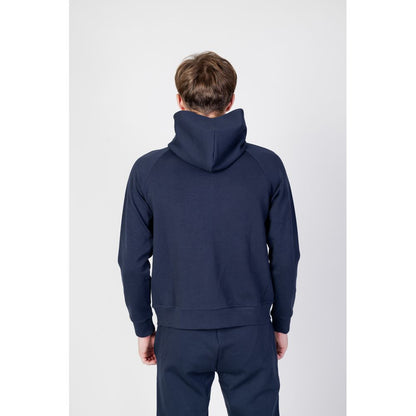 US POLO ASSN. Blauer Kapuzenpullover aus Baumwolle