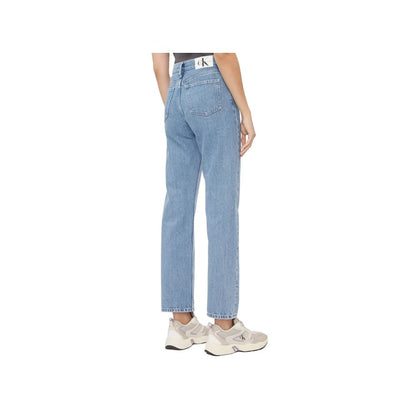 Calvin Klein Jeans – Hellblaue Jeans aus Baumwolle mit entspannter Passform