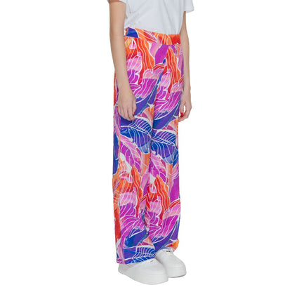 Vila Clothes – Mehrfarbige Viskosehose