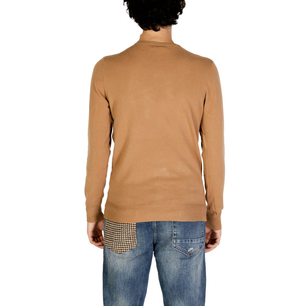 Gianni Lupo Brauner Polyesterpullover