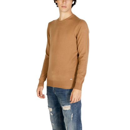 Gianni Lupo Brauner Polyesterpullover