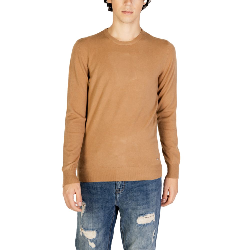 Gianni Lupo Brauner Polyesterpullover