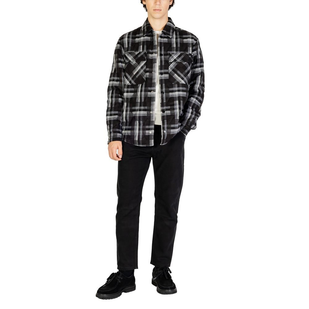 Gianni Lupo Schwarze Polyesterjacken und -mäntel