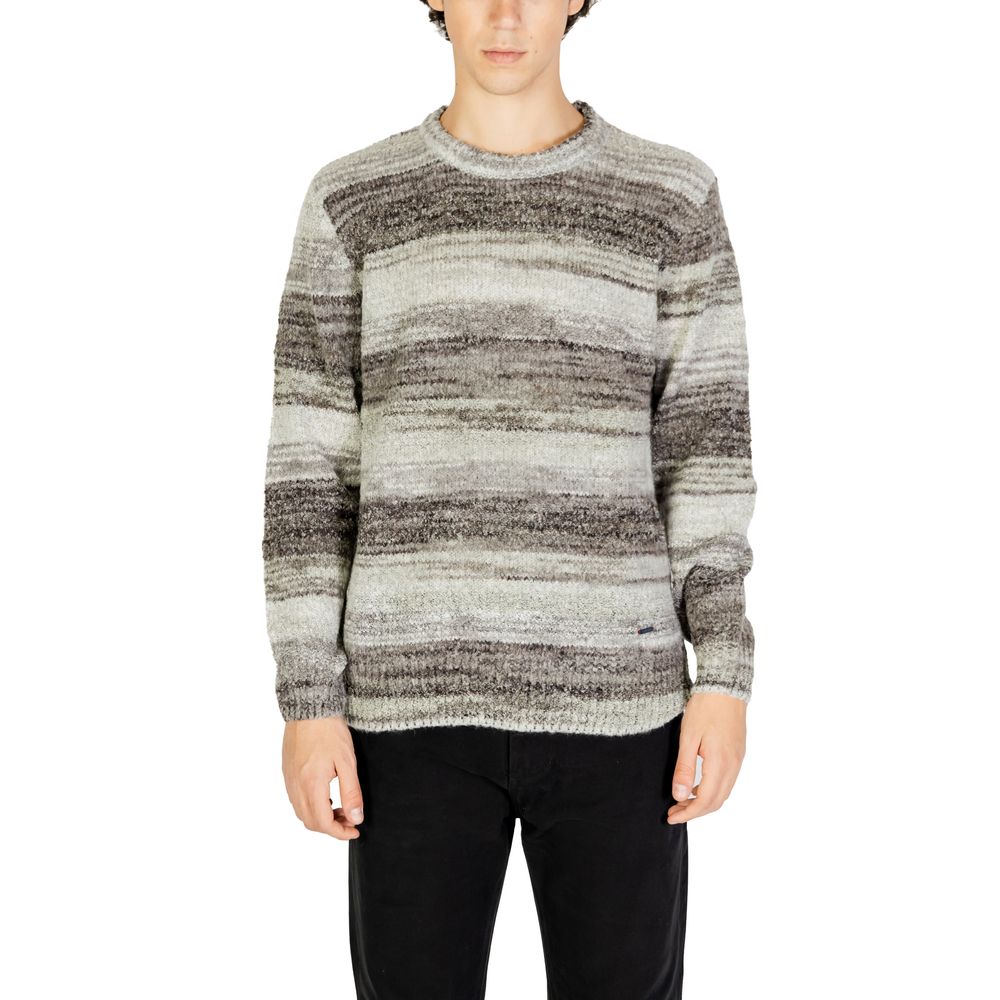 Gianni Lupo Grauer Polyacryl-Pullover