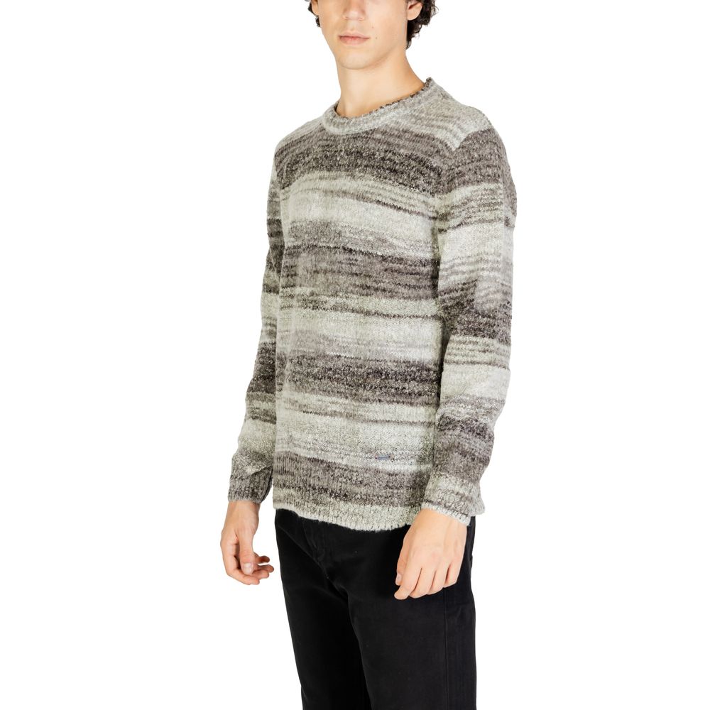 Gianni Lupo Grauer Polyacryl-Pullover