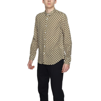 Beiges Leinenhemd von Gianni Lupo