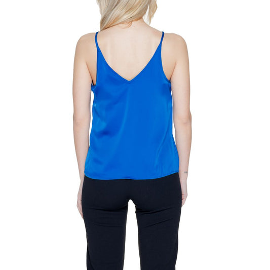 Vila Clothes – Blaues Polyester-Top