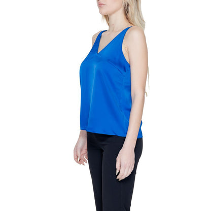 Vila Clothes – Blaues Polyester-Top