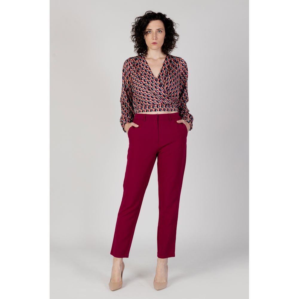 Vila Clothes Bordeaux Polyesterhose