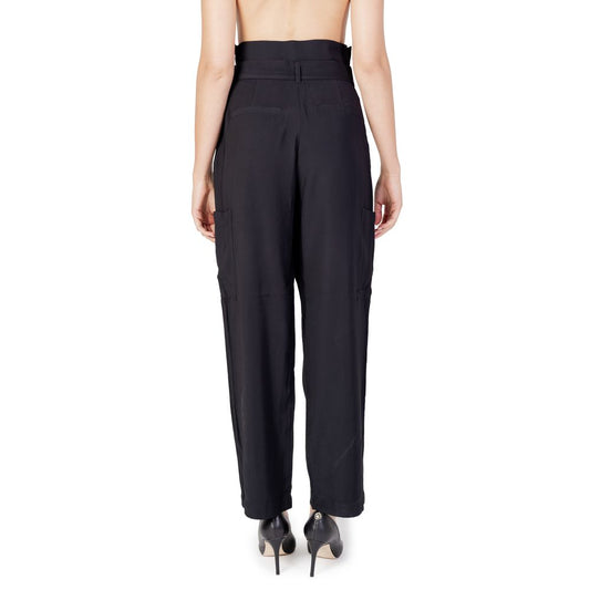 Vila Clothes – Schwarze Viskosehose