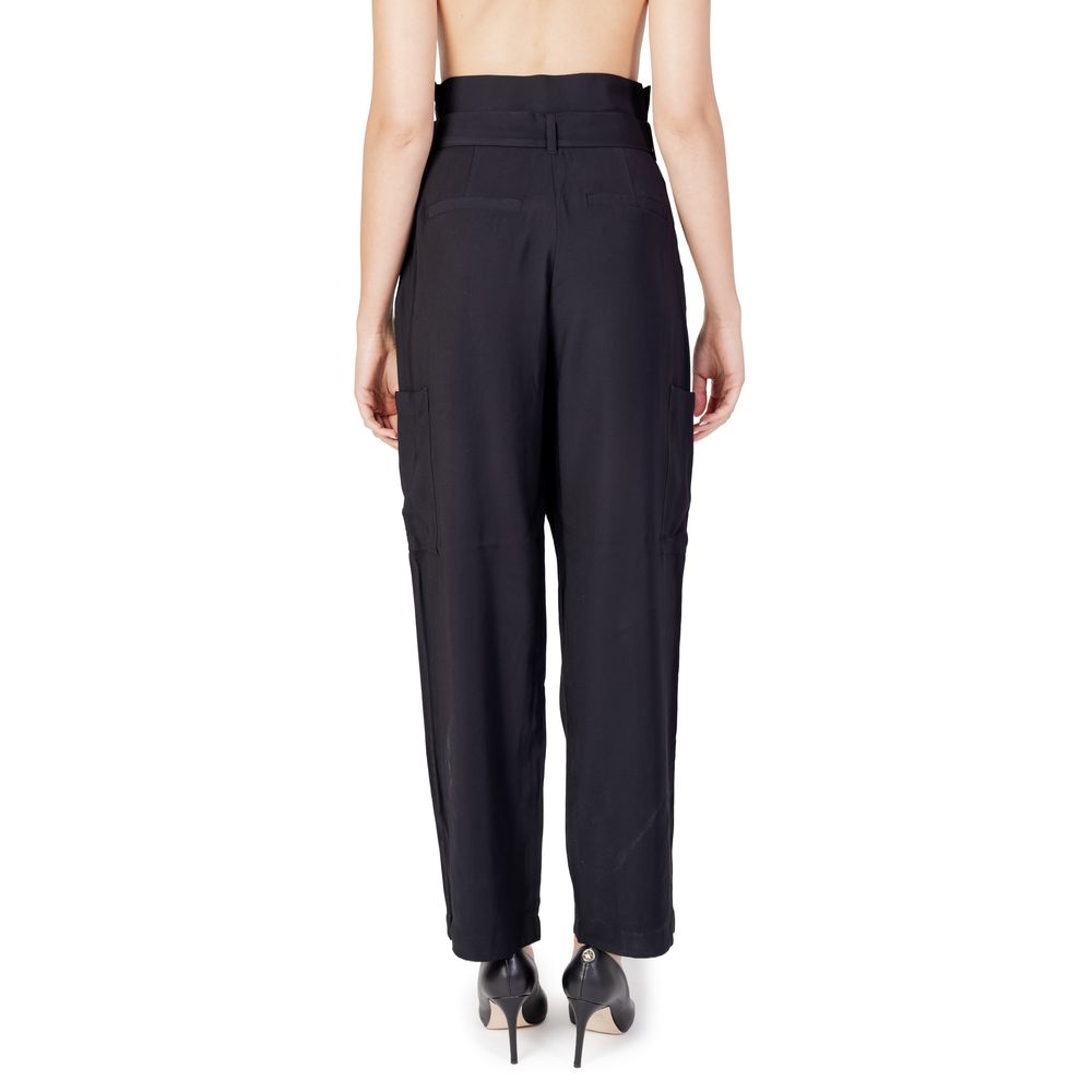 Vila Clothes – Schwarze Viskosehose
