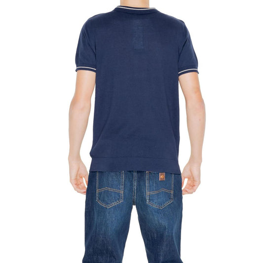 Blauer Baumwollpullover Hamaki-Ho