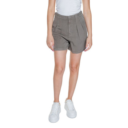 Vero Moda – Beige Lyocell-Shorts