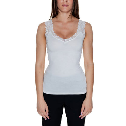 Vero Moda – Weißes Viskose-Tanktop