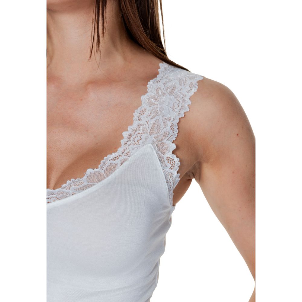 Vero Moda – Weißes Viskose-Tanktop