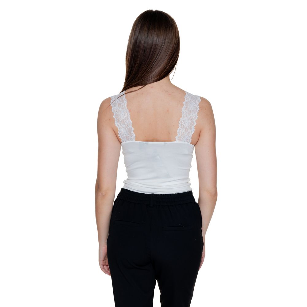 Vero Moda – Weißes Viskose-Tanktop