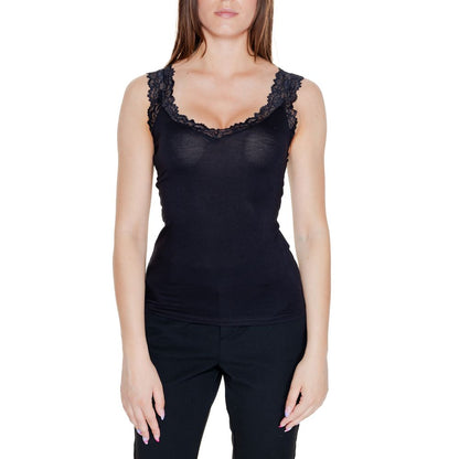 Vero Moda – Schwarzes Viskose-Tanktop