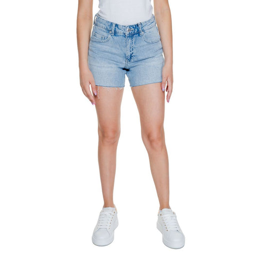 Vero Moda – Hellblaue Baumwollshorts