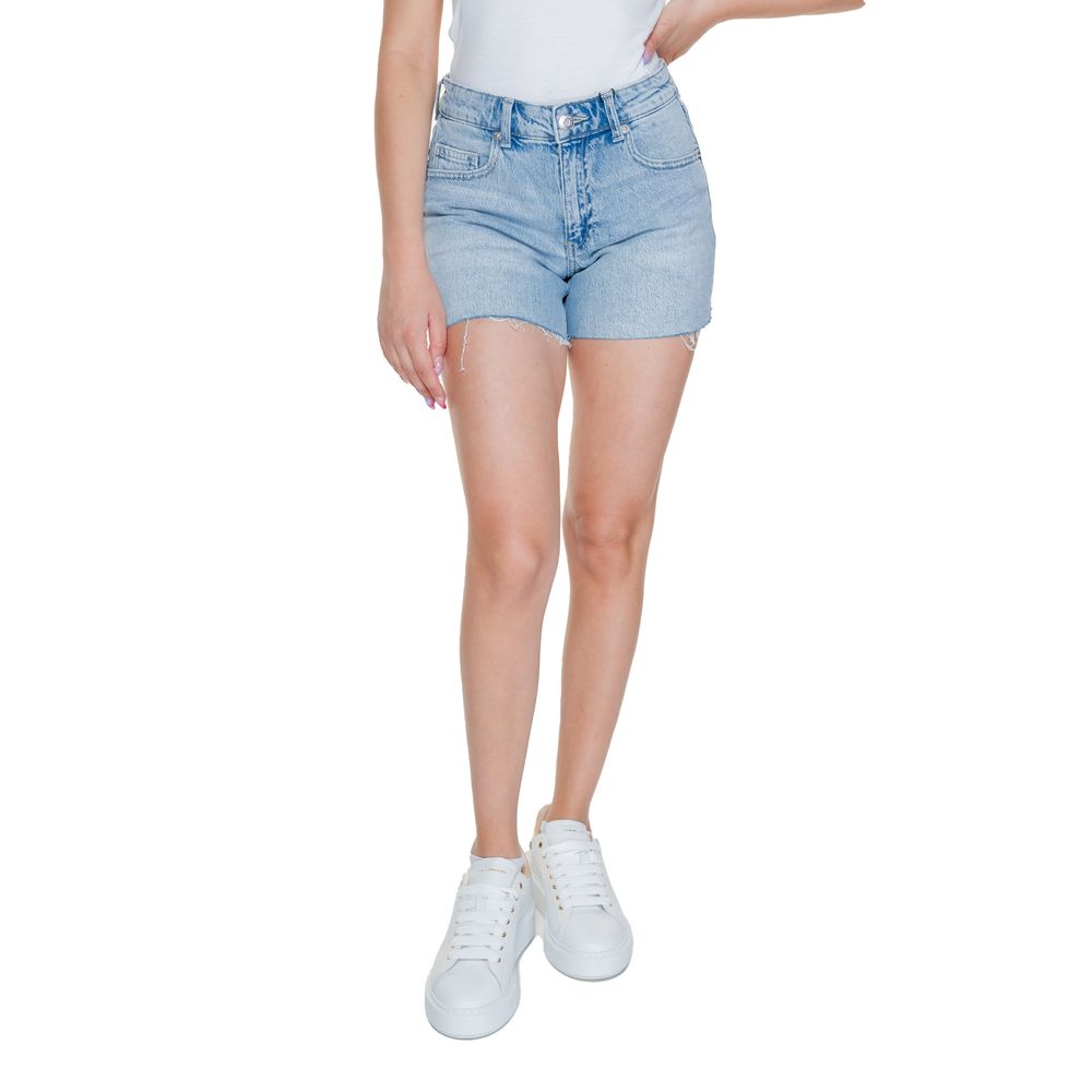 Vero Moda – Hellblaue Baumwollshorts