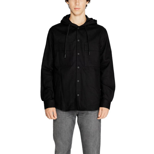 Schwarzes Baumwollhemd von Antony Morato
