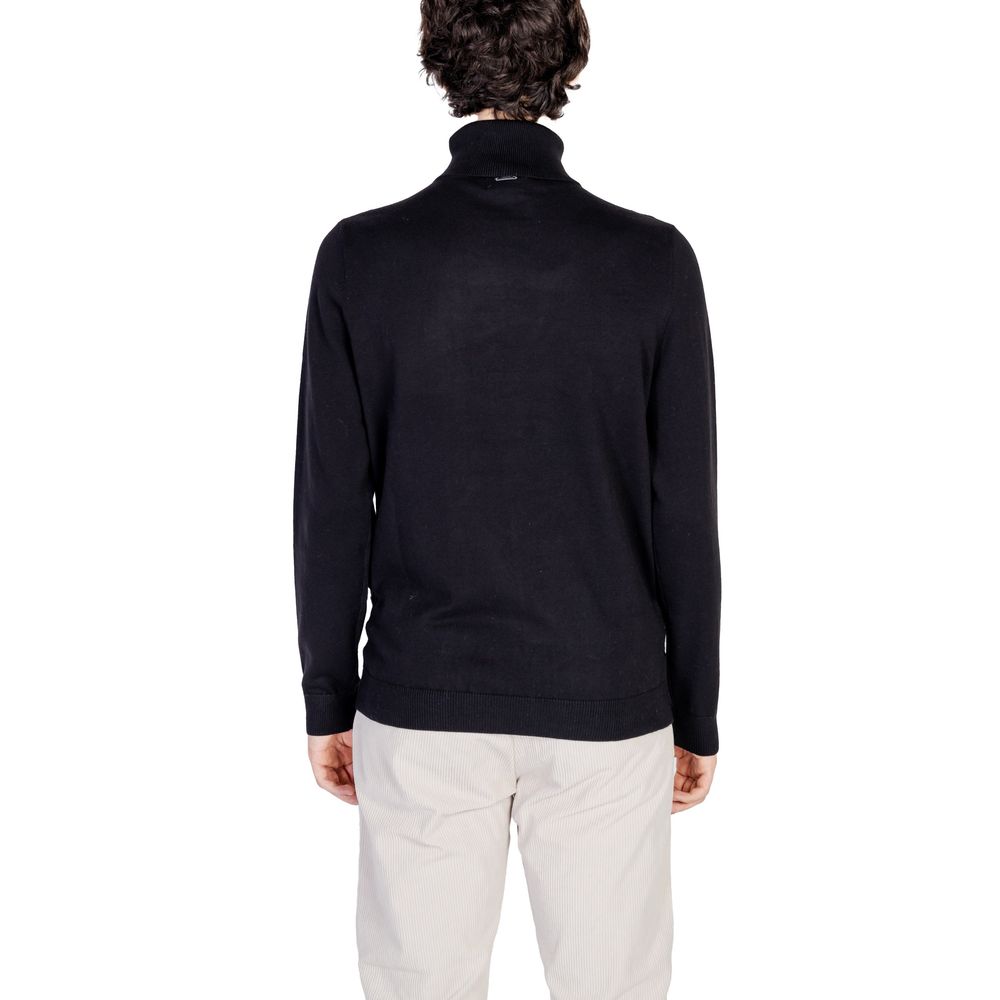 Antony Morato Rollkragenpullover aus schwarzer Baumwolle