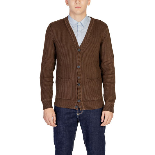 Antony Morato Braune Polyester-Strickjacke