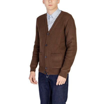 Antony Morato Braune Polyester-Strickjacke
