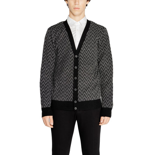 Antony Morato – Schwarze Mohair-Strickjacke