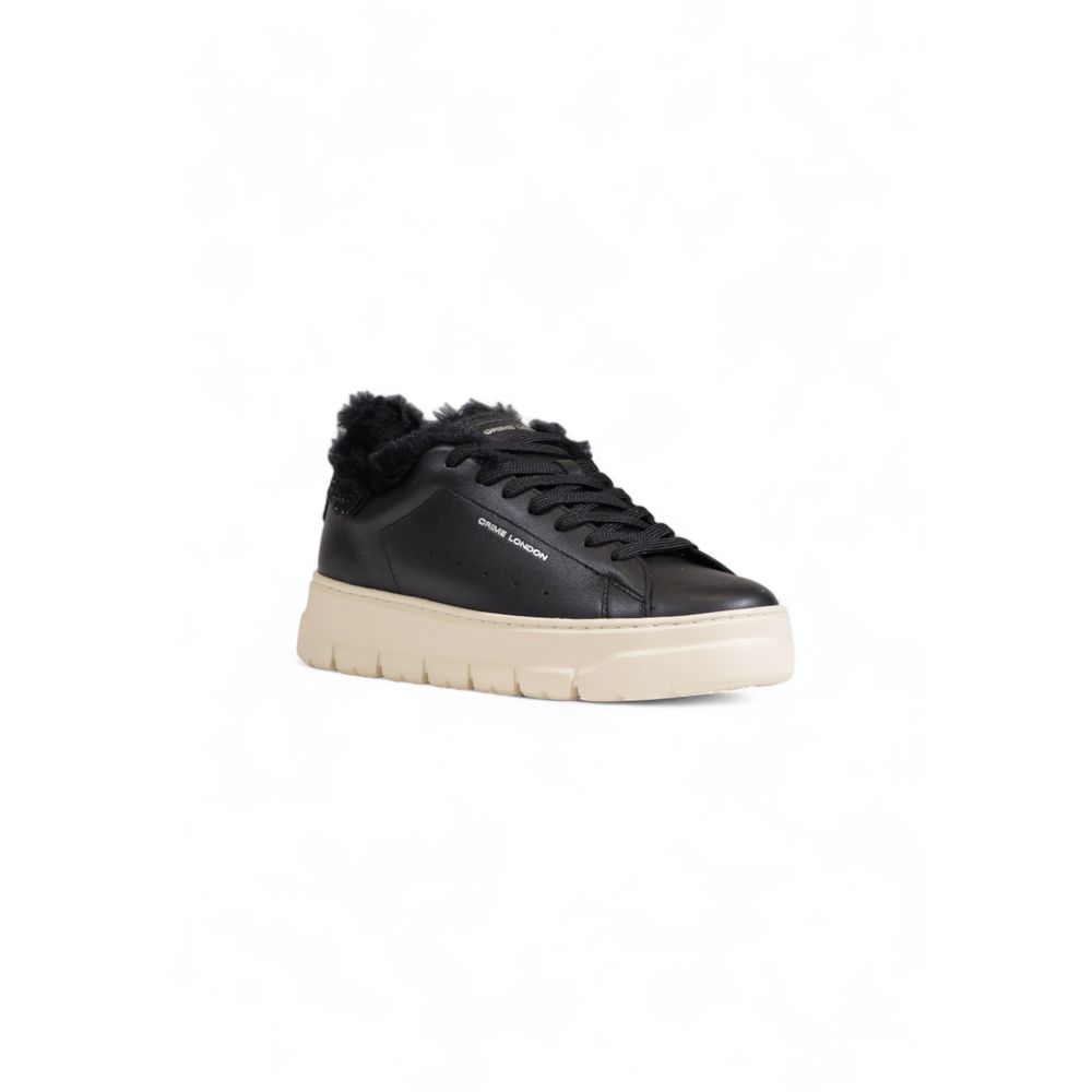 Crime London – Schwarze Leder-Sneaker