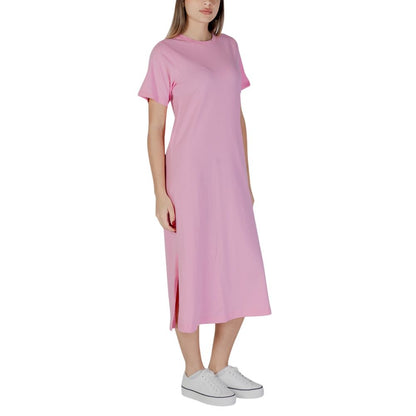 B.Young – Mehrfarbiges Midikleid aus Baumwolle