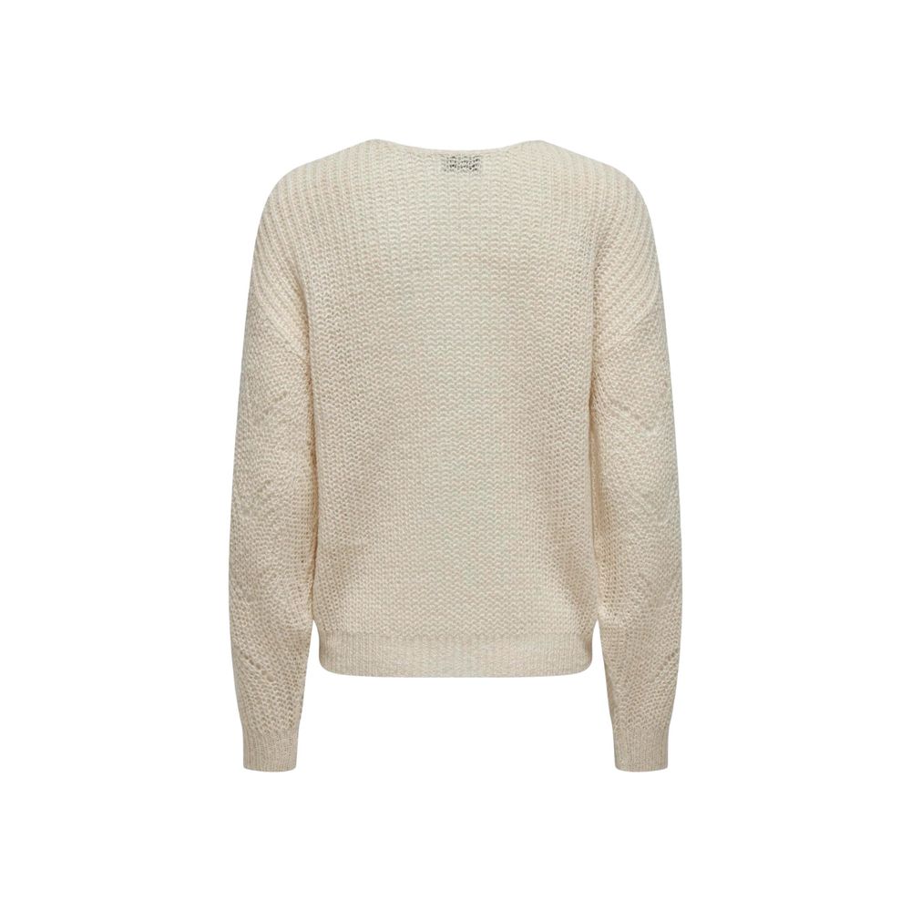 Jacqueline De Yong Cream Marabou Sweatshirt