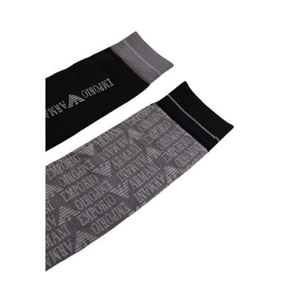 Emporio Armani Underwear – Schwarze Baumwollsocke