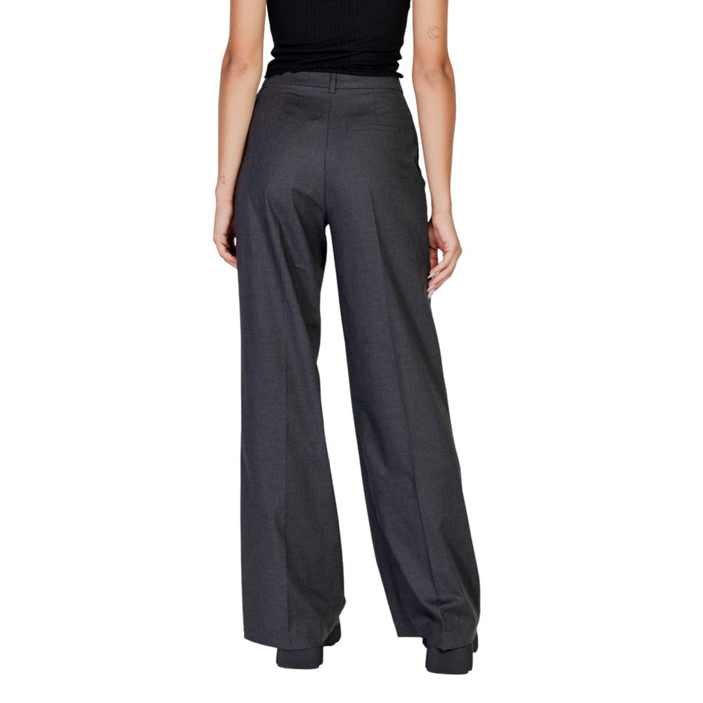 Morgan De Toi Gray Polyester Casual Pants