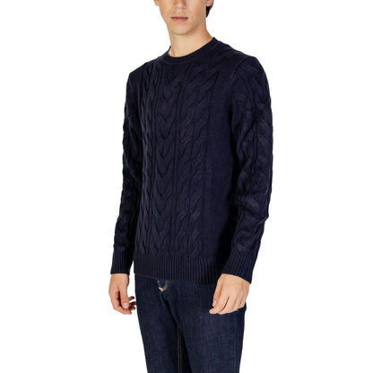 Blauer Marabou-Pullover von Hamaki-Ho