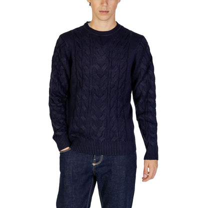 Blauer Marabou-Pullover von Hamaki-Ho
