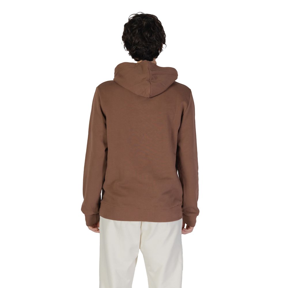 Underclub Brown Cotton Hoodie