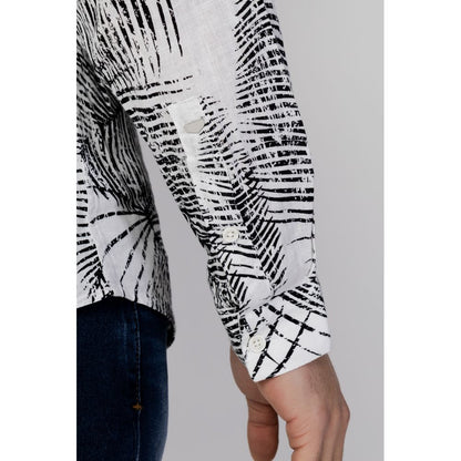 Antony Morato Schwarzes Leinenhemd